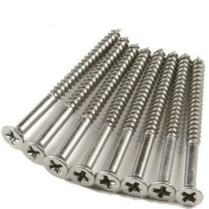 Hinge Outlet Stainless Steel Hinge Screws 10 X 2.5 Inch - 24 Pack - Extra Long - for Commercial Hinges