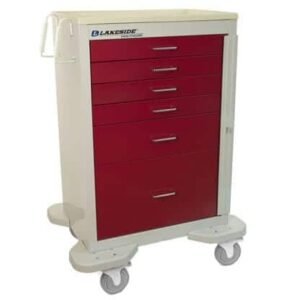 CLASSIC CRASH CART-6 DRAWER,TWO TONED